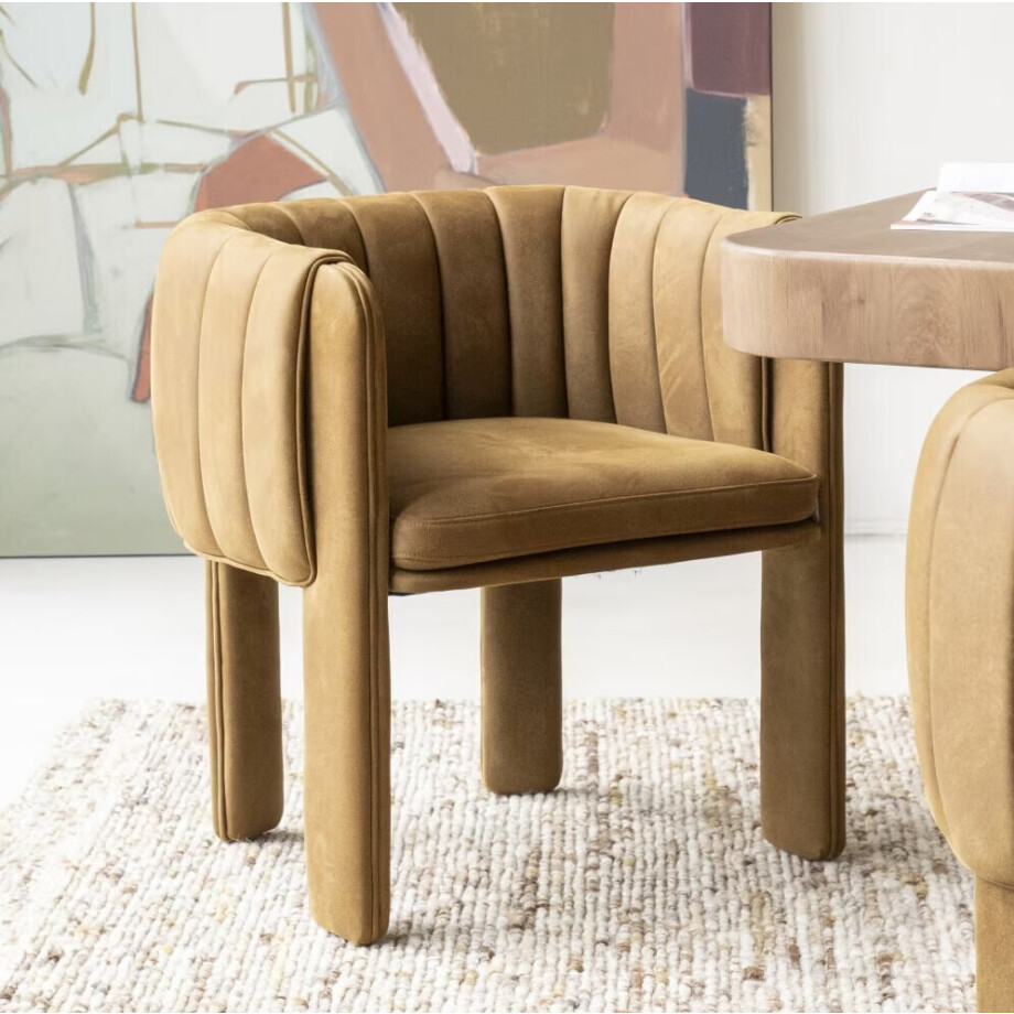 Eleonora Eetkamerstoel 'Liselore' kleur Cognac afbeelding 1