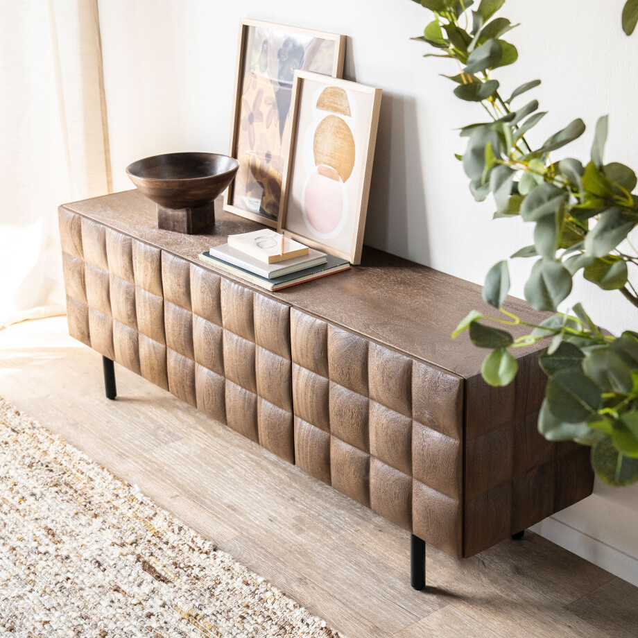 Eleonora TV-meubel 'Felix' Mangohout, 160cm afbeelding 1