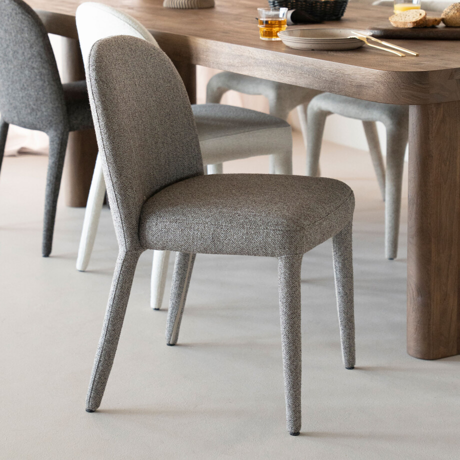 Eleonora Eetkamerstoel 'Jaxx' kleur Taupe afbeelding 1