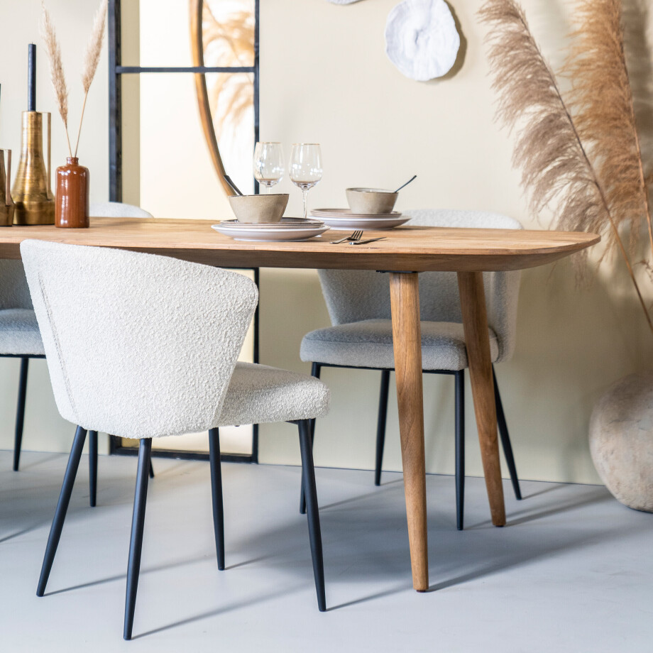 Eleonora Eettafel 'Tabassum' Teakhout, 300 x 100cm afbeelding 1