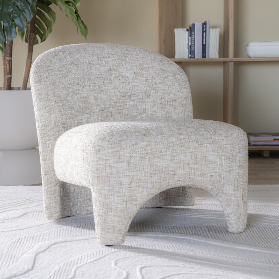 Eleonora Fauteuil 'Owen' kleur Taupe afbeelding 1
