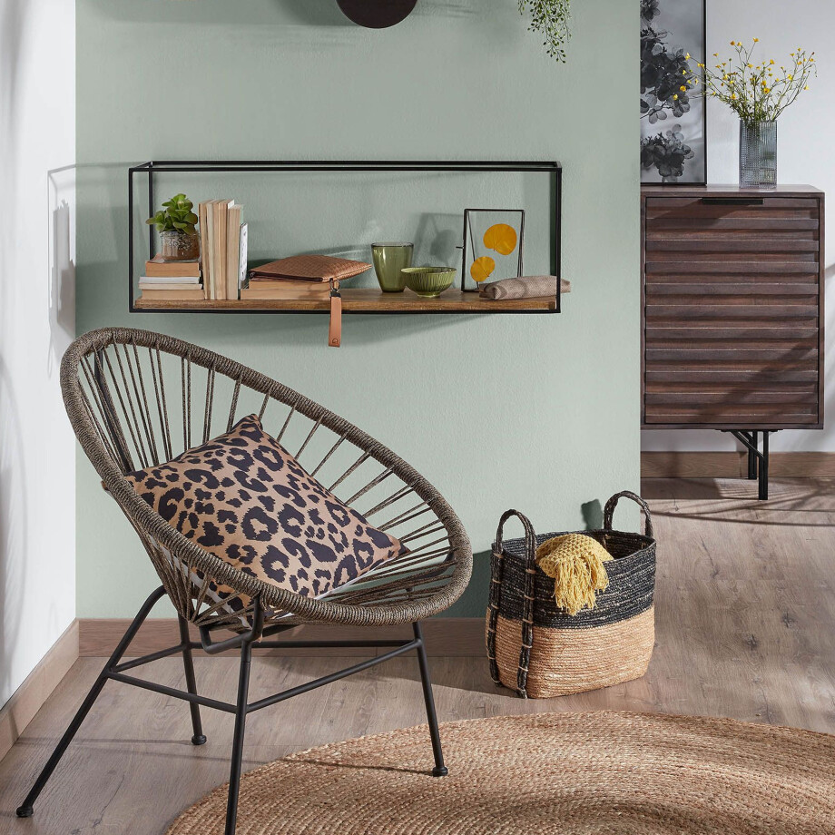 Kave Home Wandrek 'Elisha' 90cm, kleur Zwart afbeelding 1