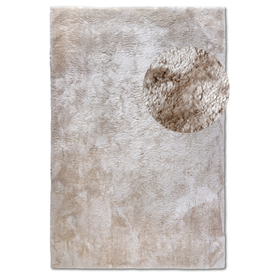 ELLE DECORATION Hoogpolig vloerkleed Calida Lange pool, shaggy, effen, pluizig, zacht, glanzend, modern, effen afbeelding 1