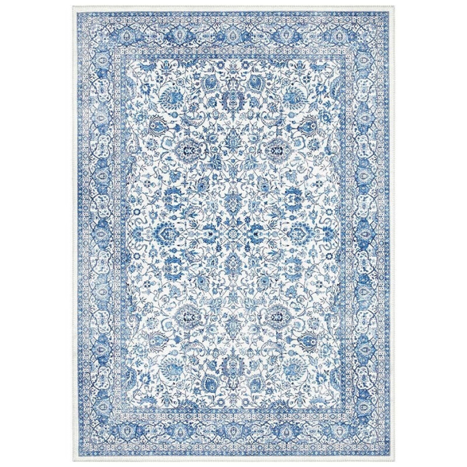 Vloerkleed Maschad - Blauw 150x80cm - - Dekbed-Discounter.nl afbeelding 