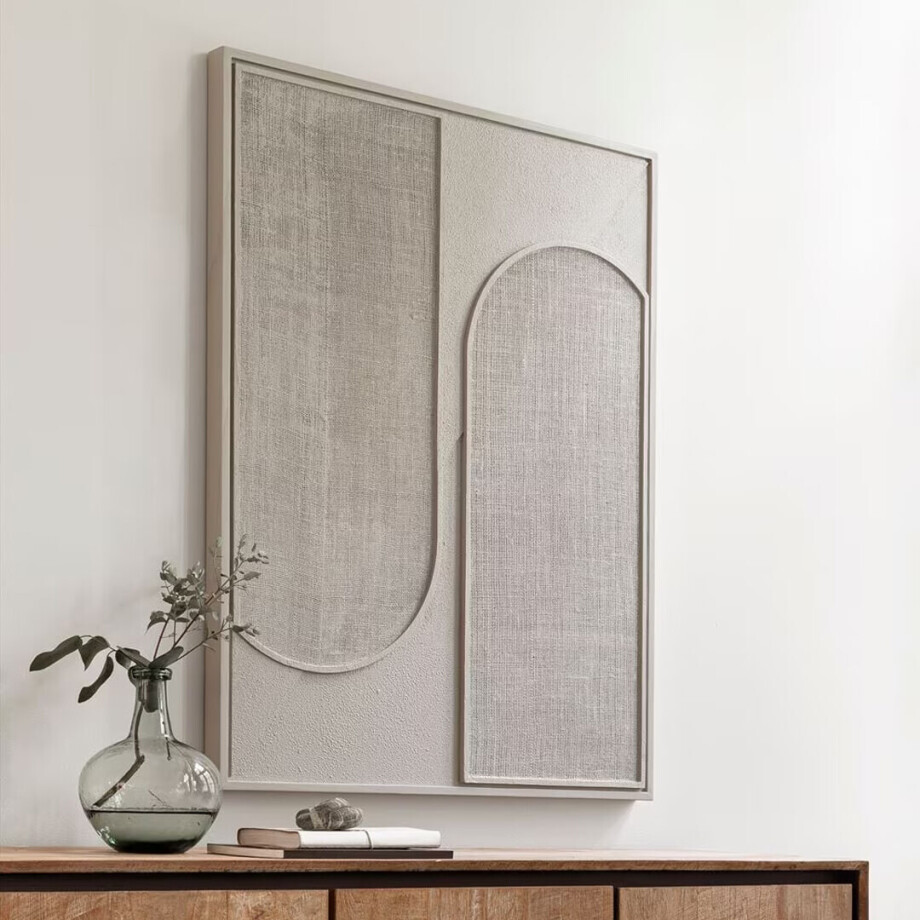 MUST Living Wanddecoratie 'Elyn' Jute, 102 x 76cm, kleur Crème MUST Living Wanddecoratie 'Elyn' Jute, 102 x 76cm, kleur Crème afbeelding 1