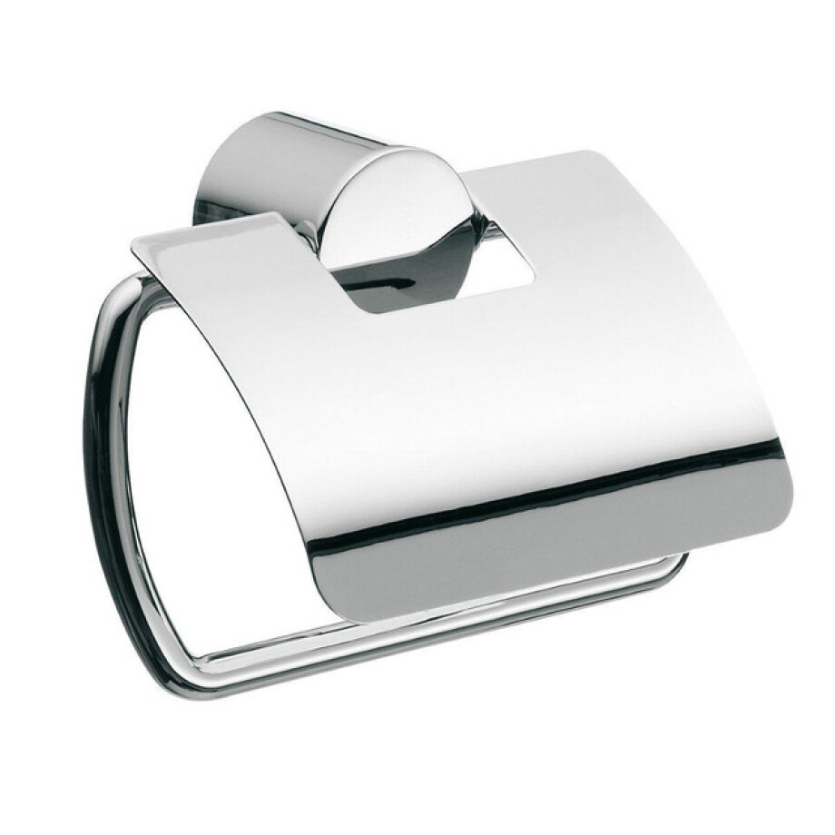Emco Rondo 2 toiletrolhouder met klep chroom 450000100 afbeelding 1