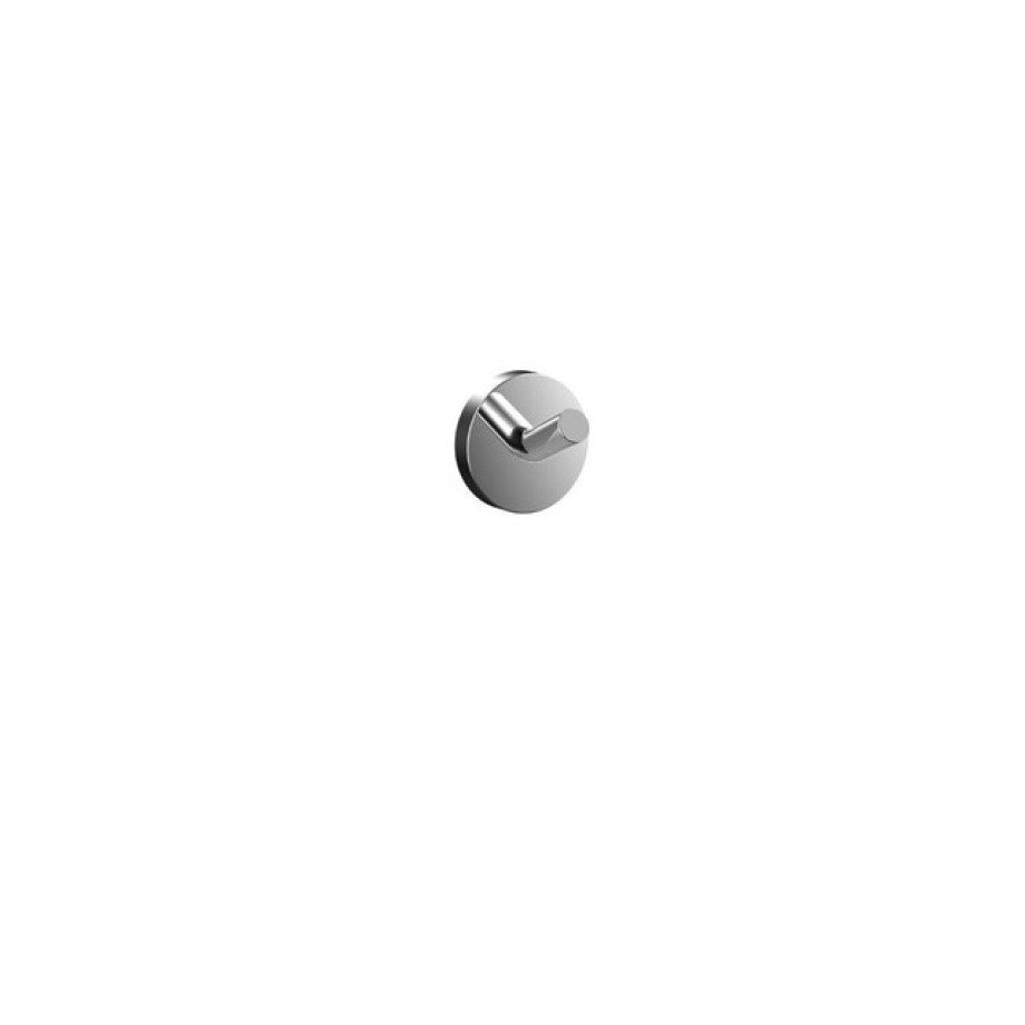 Emco Round Handdoekhaak - 4x4cm - enkel - chroom 437500100 afbeelding 1
