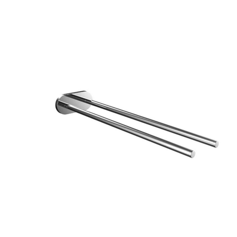 Emco Round Handdoekhouder - 40cm - dubbel - niet draaibaar - chroom 435000140 afbeelding 1
