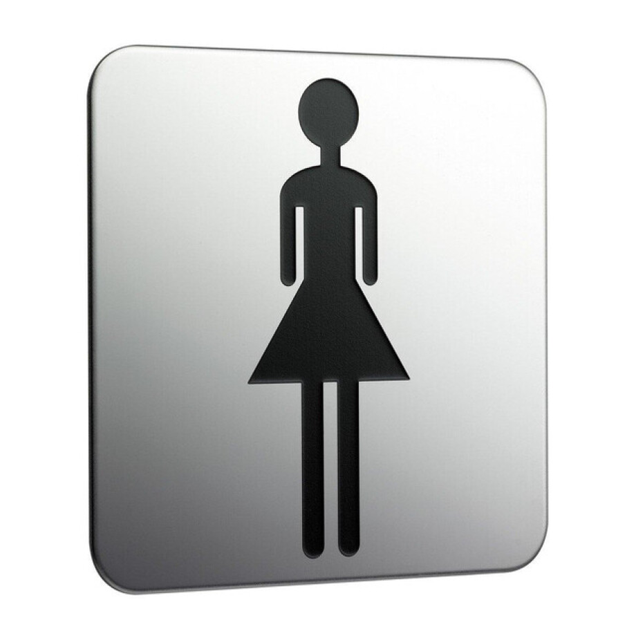 Emco System 2 deurplaat "dames" chroom 357600002 afbeelding 1