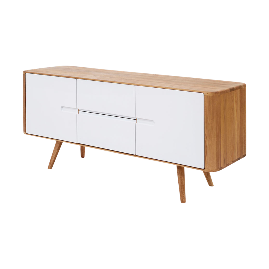 Ena sideboard houten dressoir naturel - 135 cm afbeelding 1