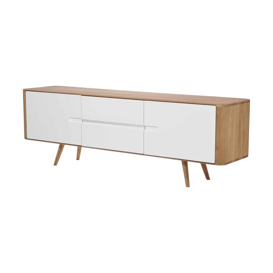 Ena sideboard houten dressoir naturel - 180 cm afbeelding 1