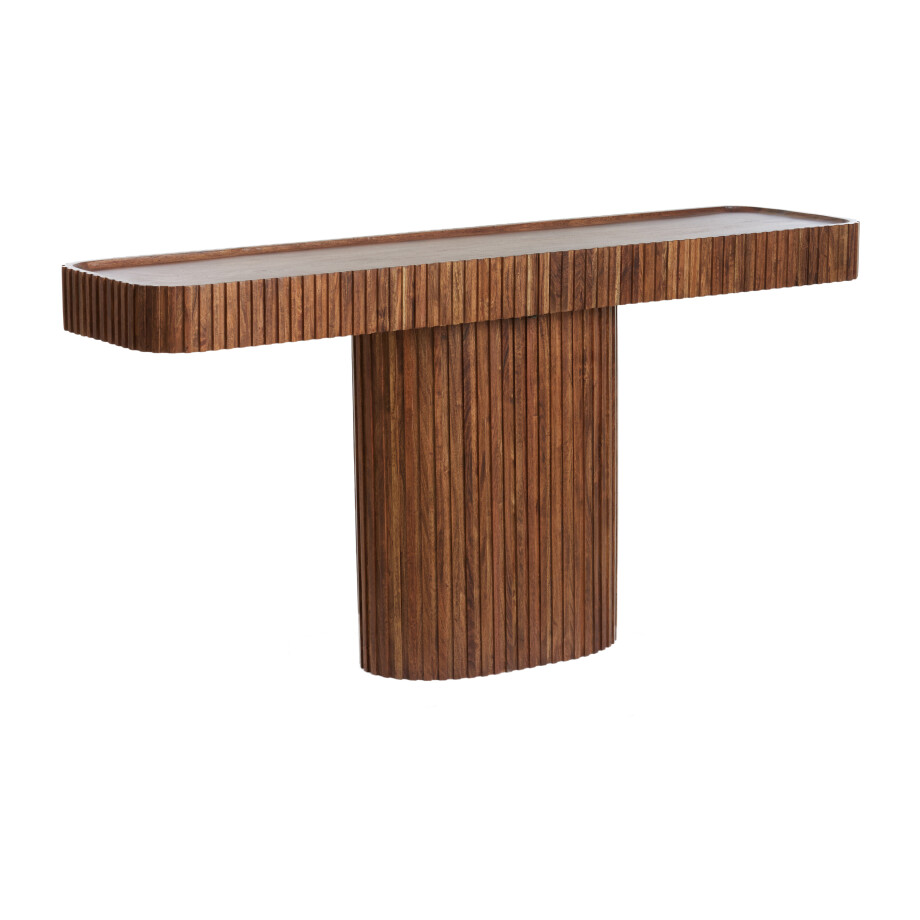 Light & Living Sidetable 'Kioto' Acaciahout, 154cm, kleur Bruin afbeelding 1