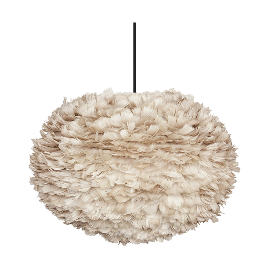 Eos Large hanglamp light brown - met koordset zwart - Ø 65 cm afbeelding 1