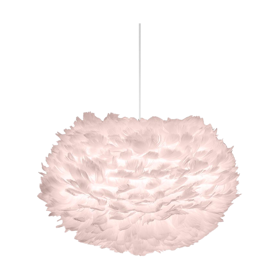 Eos Medium hanglamp light rose - met koordset wit - Ø 45 cm afbeelding 