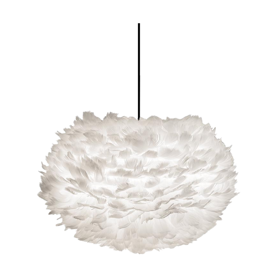 Eos Medium hanglamp white - met koordset zwart - Ø 45 cm afbeelding 1