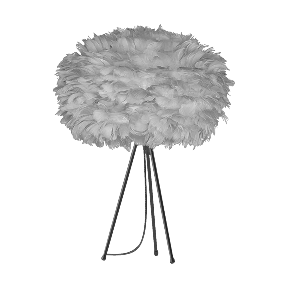 Eos Medium tafellamp light grey - met tripod zwart - Ø 45 cm Eos Medium tafellamp light grey - met tripod zwart - Ø 45 cm afbeelding 1