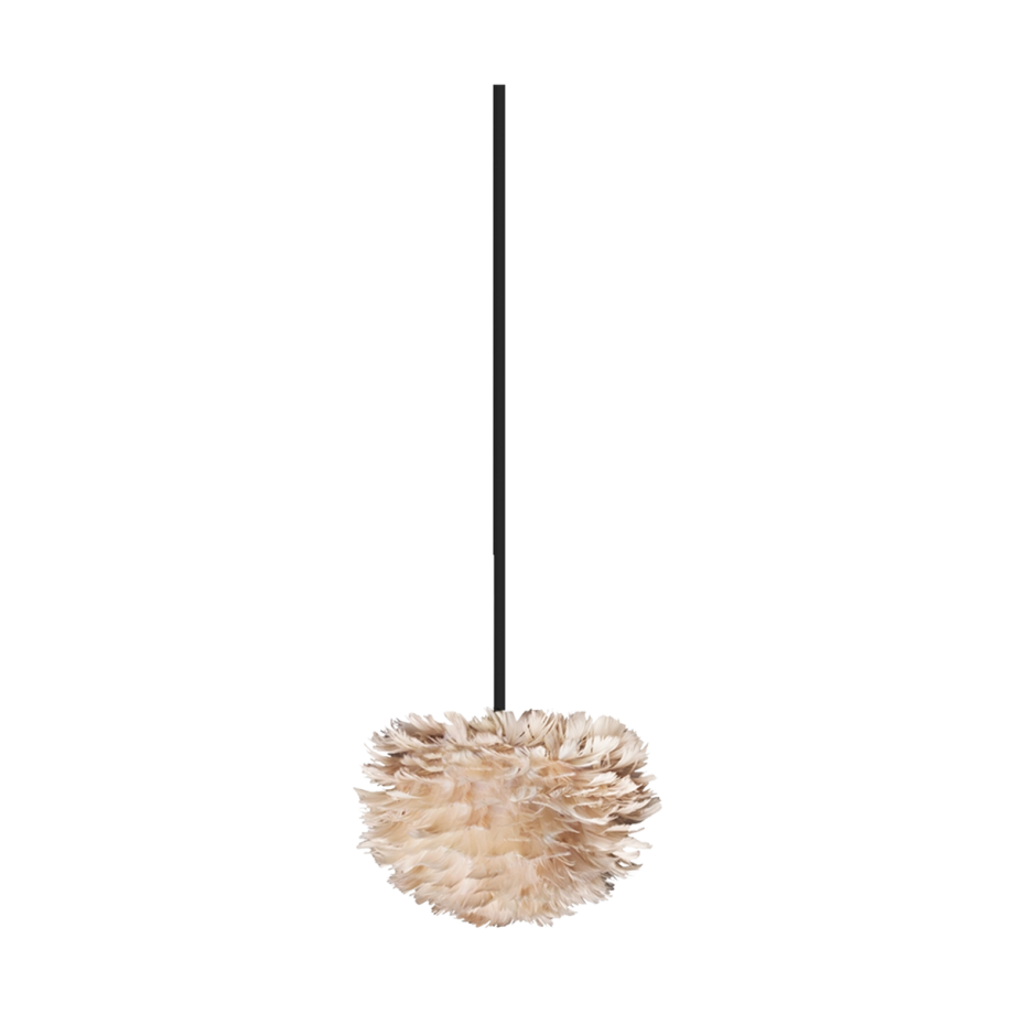 Eos Micro hanglamp light brown - met koordset zwart - Ø 22 cm afbeelding 1