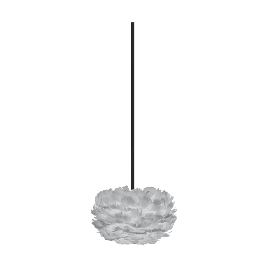 Eos Micro hanglamp light grey - met koordset zwart - Ø 22 cm afbeelding 1