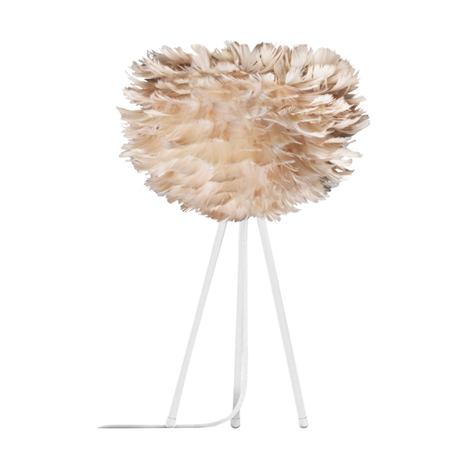 Eos Micro tafellamp light brown - met tripod wit - Ø 22 cm Eos Micro tafellamp light brown - met tripod wit - Ø 22 cm afbeelding 1