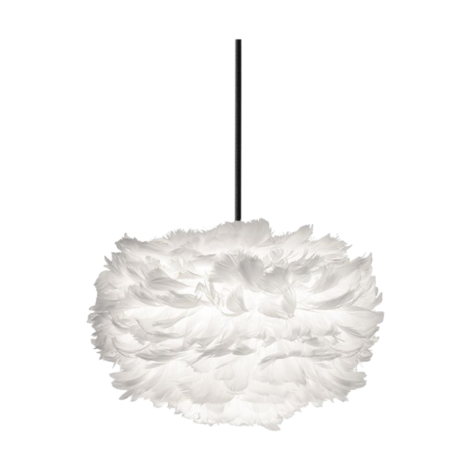 Eos Mini hanglamp white - met koordset zwart - Ø 35 cm afbeelding 1