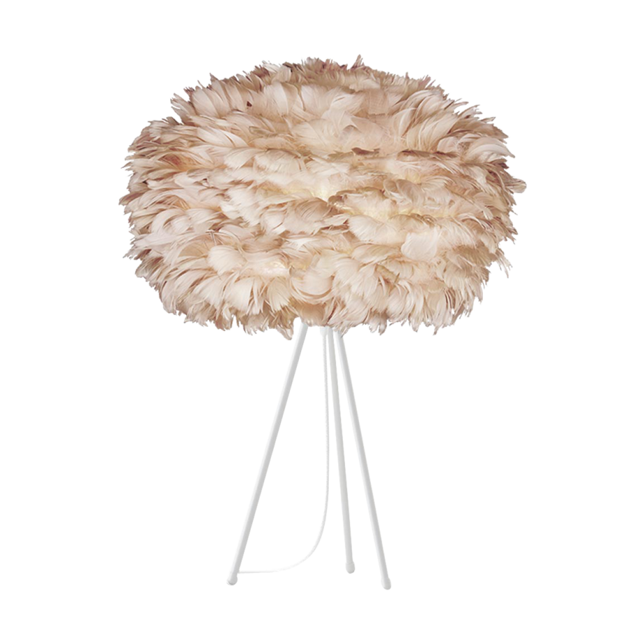 Eos Mini tafellamp light brown - met tripod wit - Ø 35 cm Eos Mini tafellamp light brown - met tripod wit - Ø 35 cm afbeelding 1