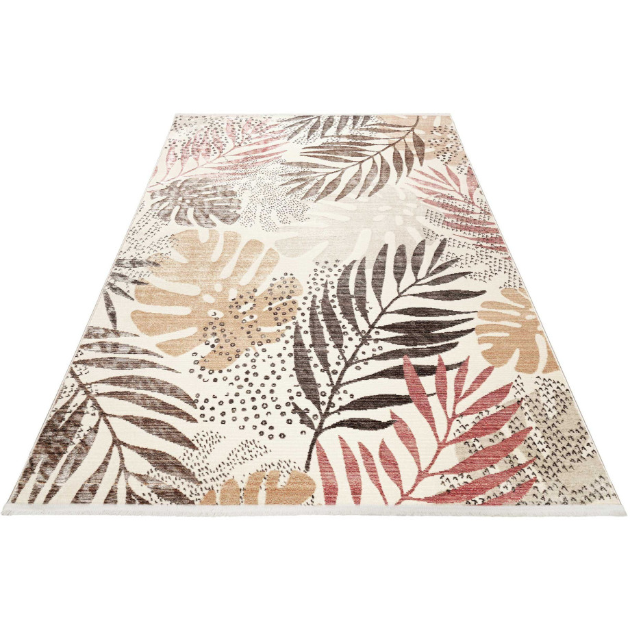 Esprit Vloerkleed Florence ESP-21077 Modern designer vloerkleed met franje, jungle, woonkamer afbeelding 1