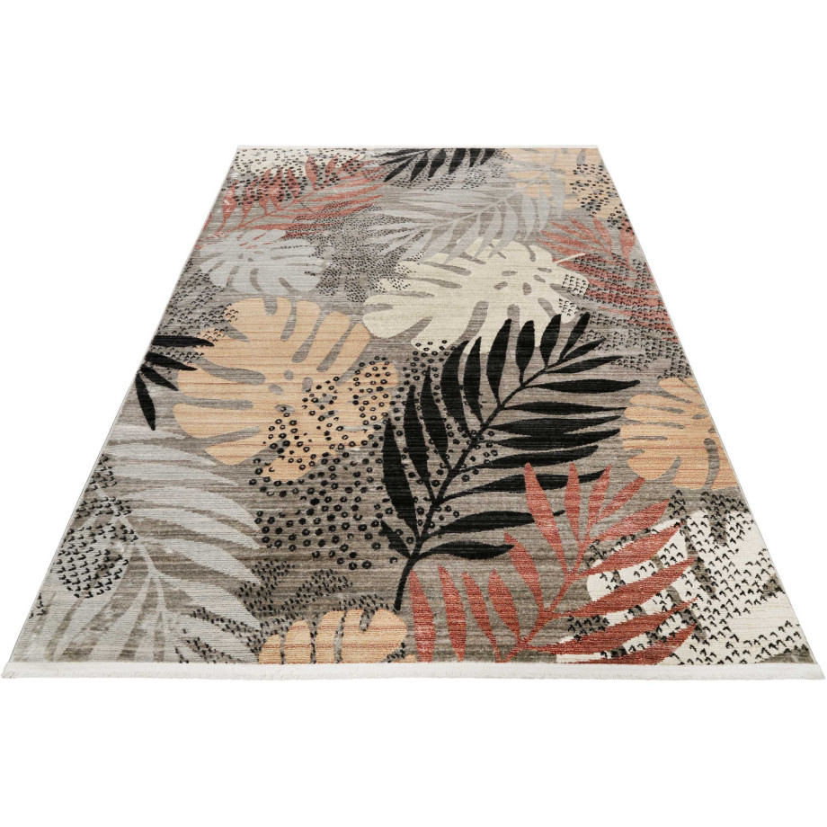 Esprit Vloerkleed Florence ESP-21077 Modern designer vloerkleed met franje, jungle, woonkamer afbeelding 1