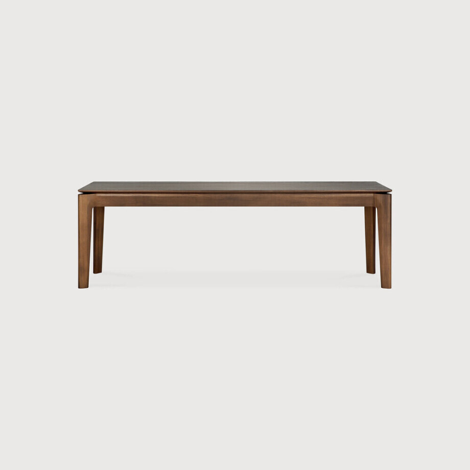 Ethnicraft Eetkamerbank 'Bok' Gevernist Teakhout, 146cm, kleur Bruin afbeelding 1