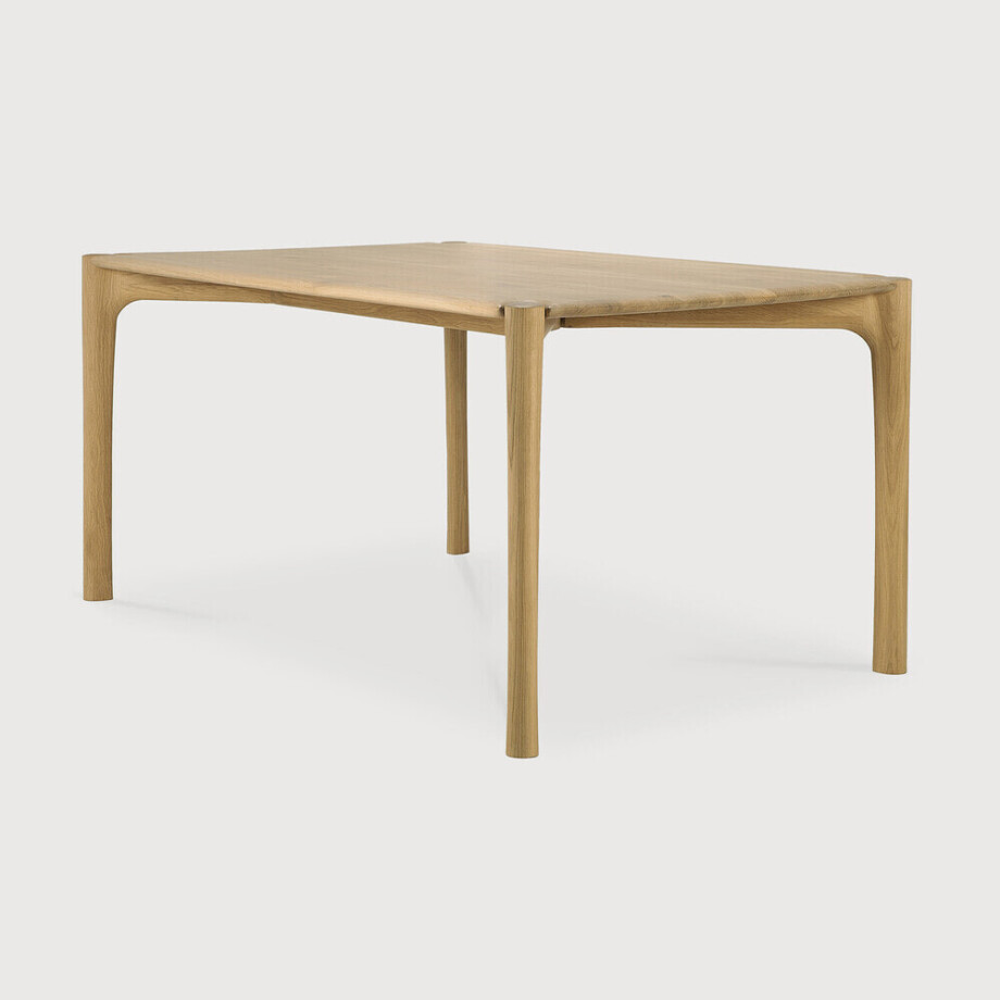 Ethnicraft Eettafel 'PI' Geolied Eikenhout, 160 x 80cm afbeelding 