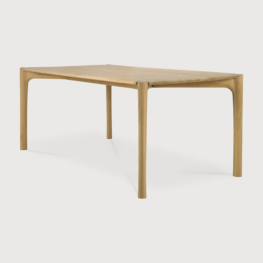Ethnicraft Eettafel 'PI' Geolied Eikenhout, 200 x 95cm afbeelding 