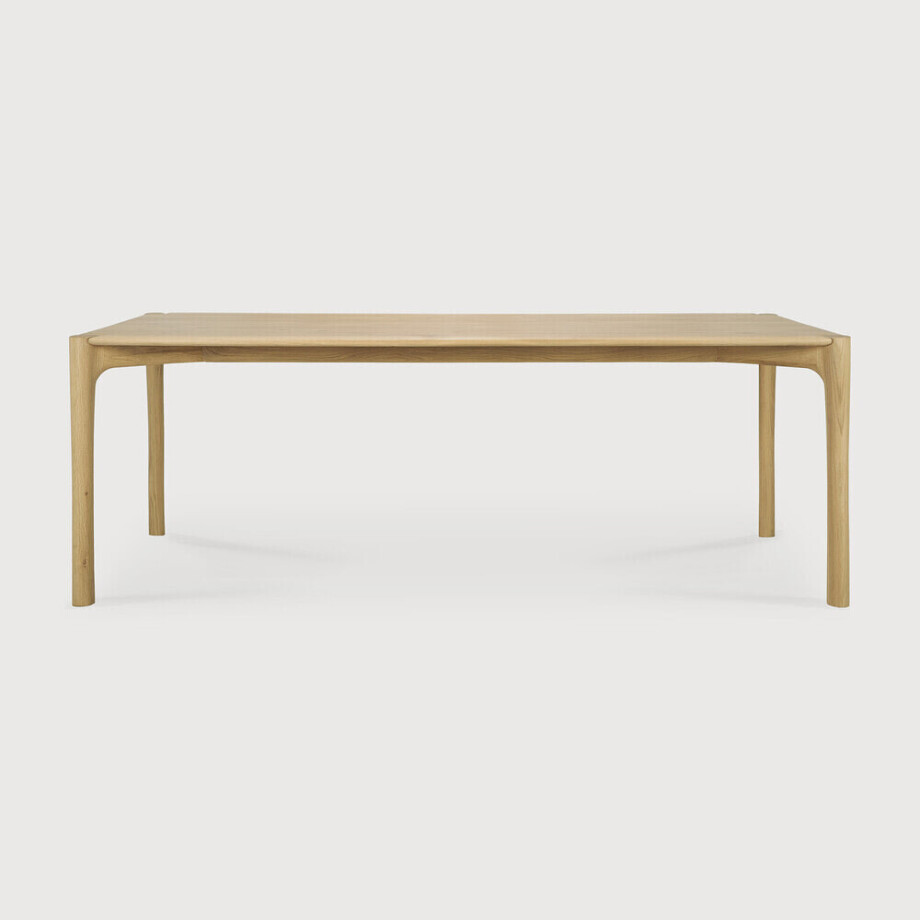 Ethnicraft Eettafel 'PI' Geolied Eikenhout, 220 x 95cm afbeelding 