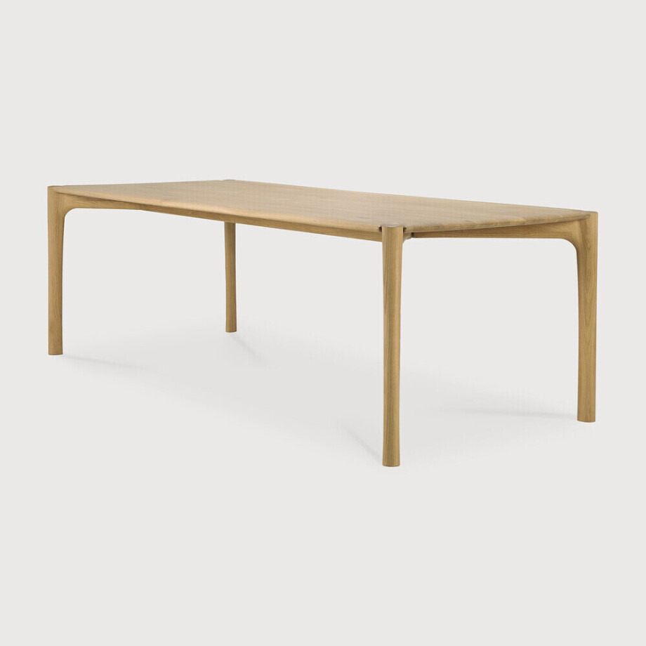 Ethnicraft Eettafel 'PI' Geolied Eikenhout, 240 x 100cm afbeelding 