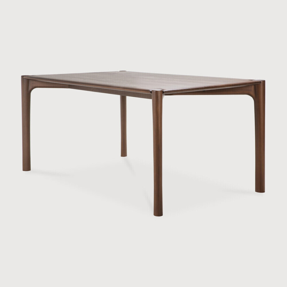 Ethnicraft Eettafel 'PI' Gevernist Teakhout, 200 x 95cm, kleur Bruin afbeelding 1
