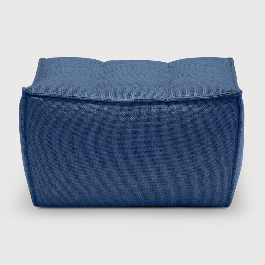 Ethnicraft Hocker 'N701' 70 x 70cm, kleur Blauw afbeelding 1