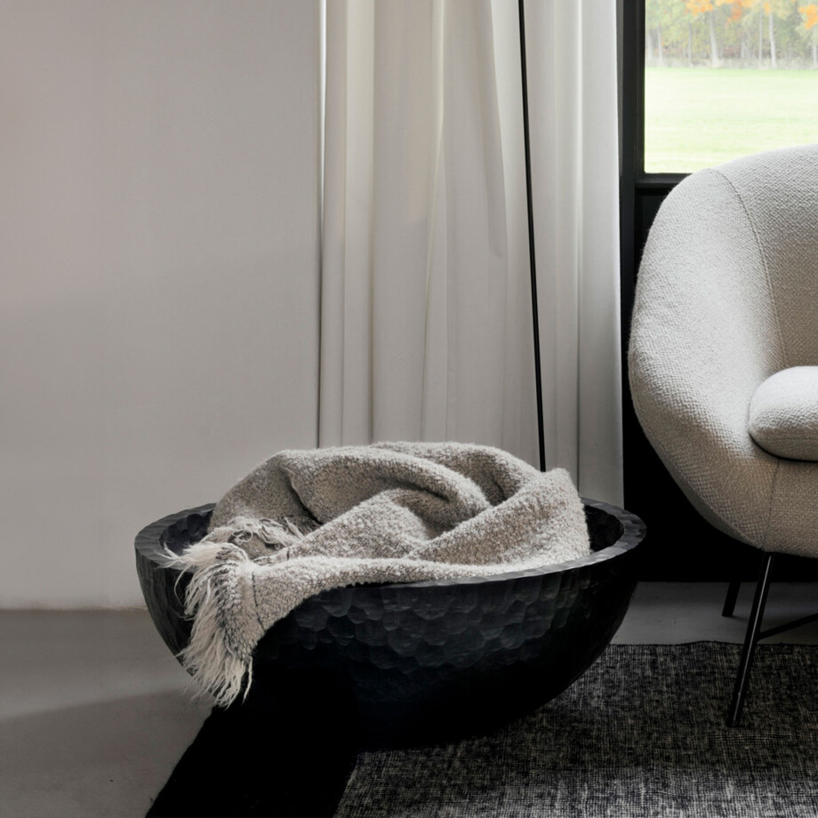 Ethnicraft Kom 'Chopped' Mahoniehout, 65cm afbeelding 1