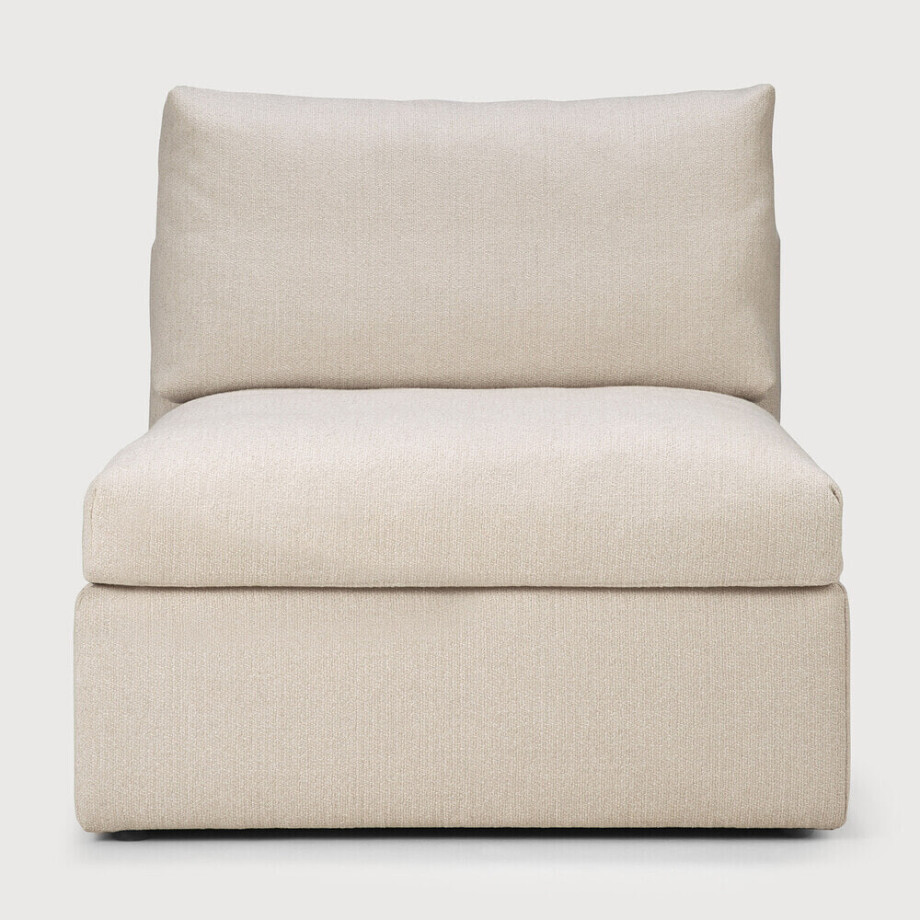 Ethnicraft Modulaire Bank 'Mellow' 1-zits, kleur Off White afbeelding 1