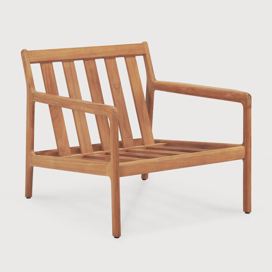 Ethnicraft Outdoor Fauteuil 'Jack' Teakhout, kleur Naturel afbeelding 1