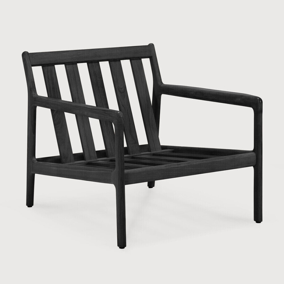 Ethnicraft Outdoor Fauteuil 'Jack' Teakhout, kleur Zwart afbeelding 1