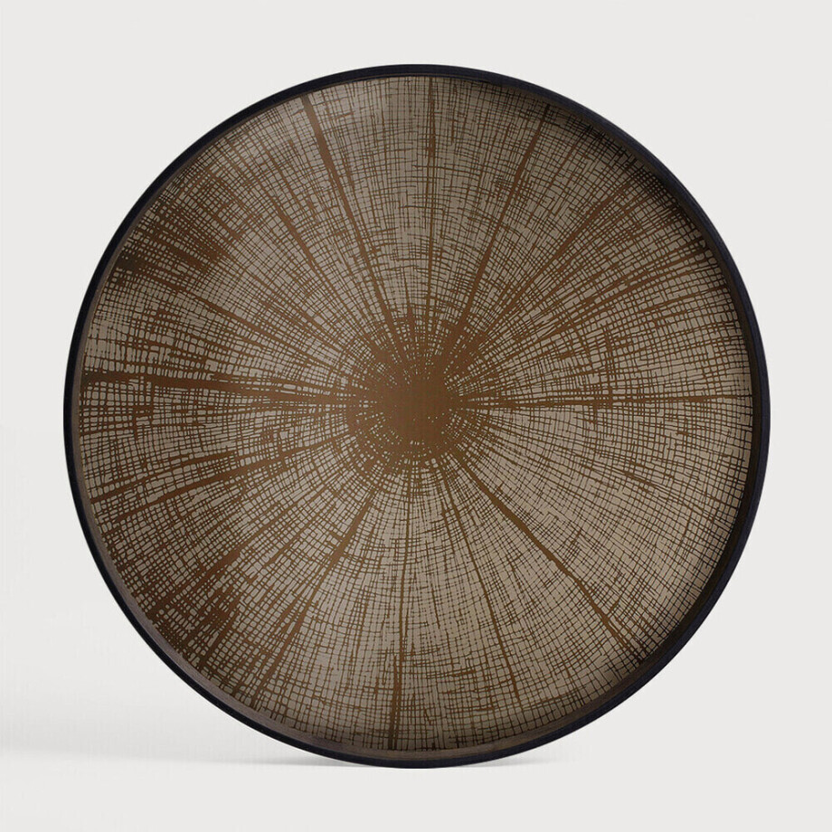 Ethnicraft Rond Dienblad 'Slice' 61cm, kleur Brons afbeelding 1
