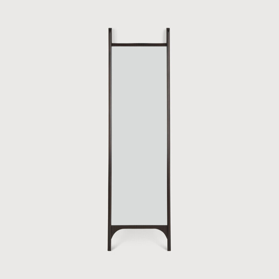 Ethnicraft Staande Spiegel 'PI' Mahoniehout, 190 x 55cm, kleur Donkerbruin Ethnicraft Staande Spiegel 'PI' Mahoniehout, 190 x 55cm, kleur Donkerbruin afbeelding 1