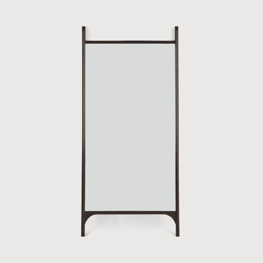 Ethnicraft Staande Spiegel 'PI' Mahoniehout, 200 x 80cm, kleur Donkerbruin afbeelding 1