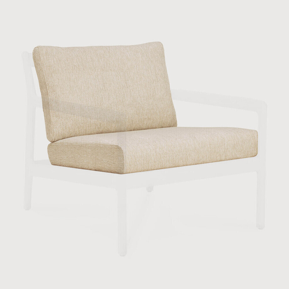 Ethnicraft Tuinkussen 'Jack' t.b.v. Outdoor Fauteuil Jack, kleur Naturel afbeelding 1
