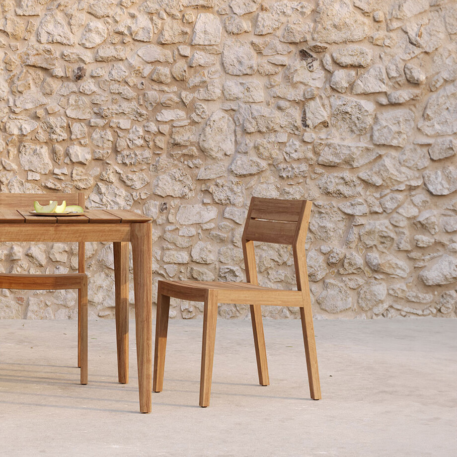 Ethnicraft Tuinstoel 'EX1' Teakhout, kleur Naturel afbeelding 1