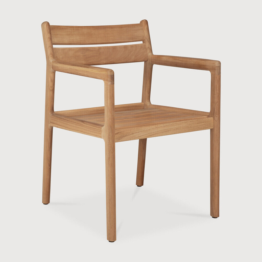 Ethnicraft Tuinstoel 'Jack' Teakhout, kleur Naturel afbeelding 1