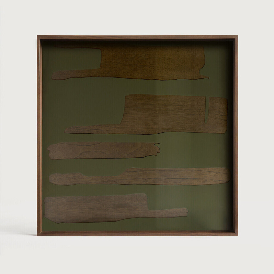 Ethnicraft Vierkant Dienblad 'Second Nature' 51 x 51cm, kleur Moss afbeelding 