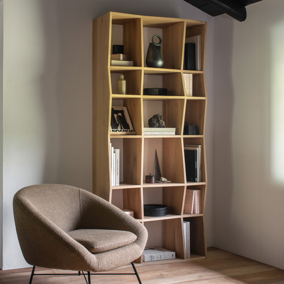 Ethnicraft Wandrek 'M' Geolied Eikenhout, 207 x 93cm afbeelding 