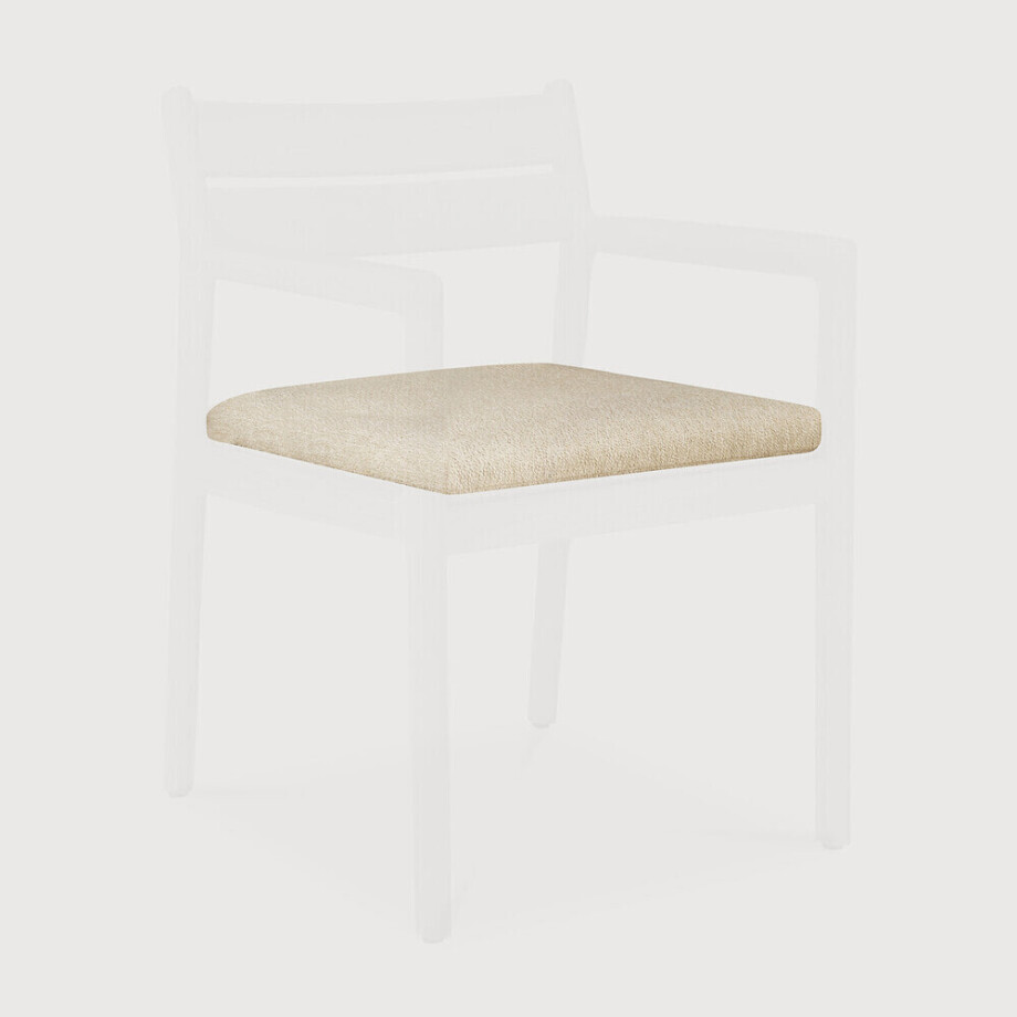 Ethnicraft Zitkussen 'Jack' t.b.v. Tuinstoel Jack, kleur Naturel Ethnicraft Zitkussen 'Jack' t.b.v. Tuinstoel Jack, kleur Naturel afbeelding 1
