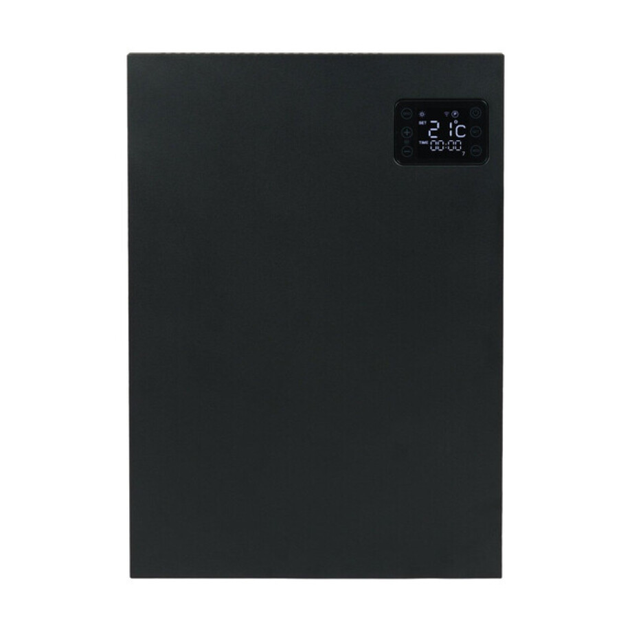 Eurom Alutherm Sani Convectorkachel - 40x56cm - 800watt - wifi - wand - Verticaal - mat zwart 361025 Eurom Alutherm Sani Convectorkachel - 40x56cm - 800watt - wifi - wand - Verticaal - mat zwart 361025 afbeelding 1