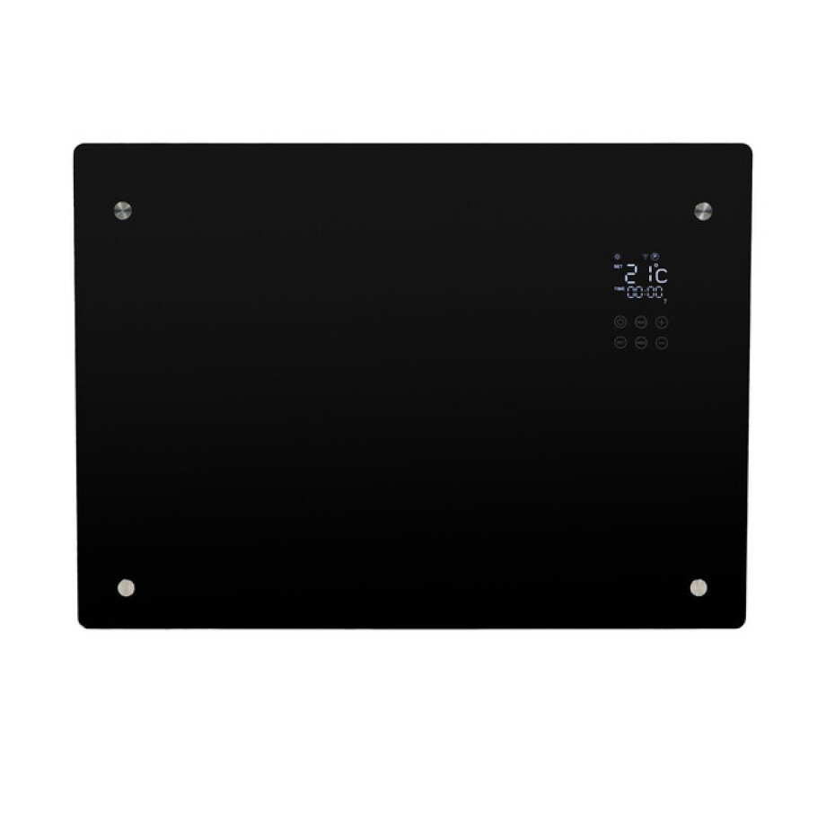 Eurom Alutherm Verre 1000 - Convectorkachel - wifi - Hangend/Staand - 1000watt - glas - mat zwart 360974 Eurom Alutherm Verre 1000 - Convectorkachel - wifi - Hangend/Staand - 1000watt - glas - mat zwart 360974 afbeelding 1