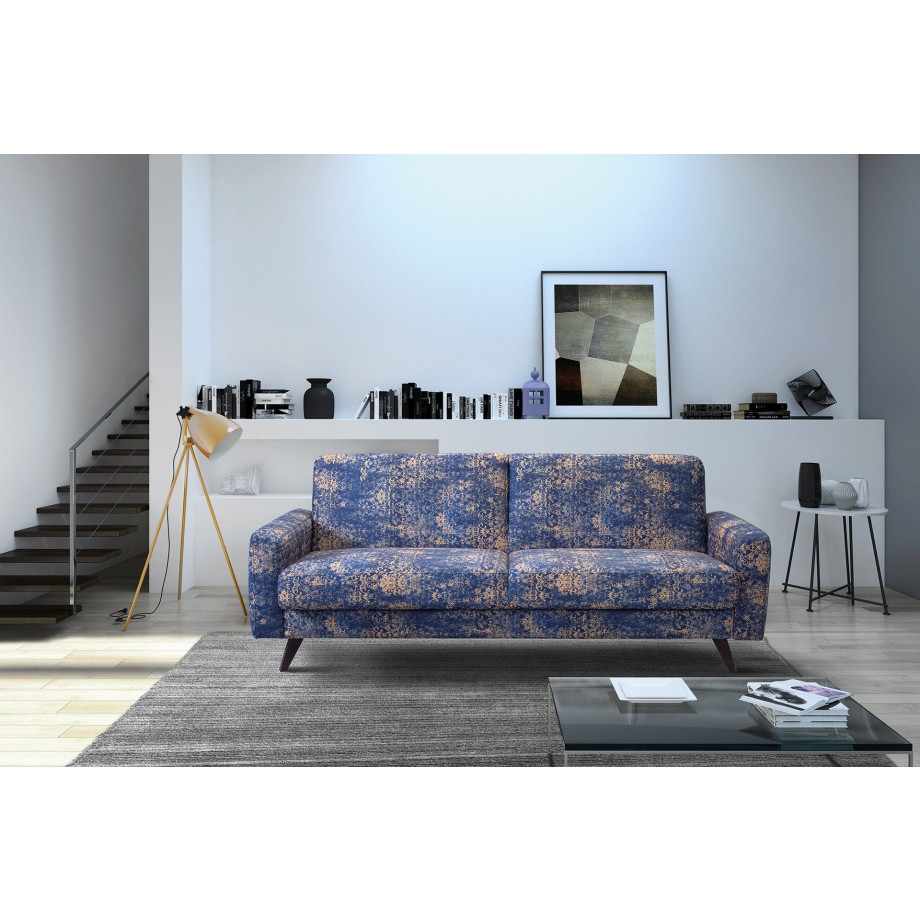 exxpo - sofa fashion 3-zitsbank Side, trendy bekledingsstof, geweldig zit- en ligcomfort, slaapbank afbeelding 1